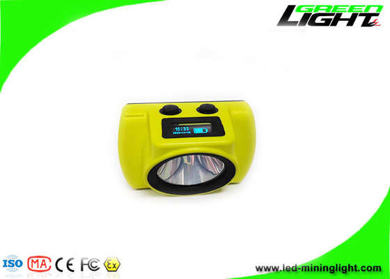 18000Lux OLED οθόνη LED Miner Headlamp Μαγνητικό USB Επαναφορτιζόμενο ABS / Σώμα λάμπας υπολογιστή