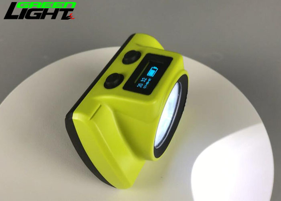 Φορητό LED Miner'S Cap Lamp 18000lux Οθόνη OLED 6800mA Μπαταρία λιθίου