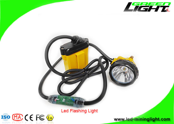 IP68 Αδιάβροχο LED Miners Cap Lamp 25000Lux 348lum Underground Mining Headlamps