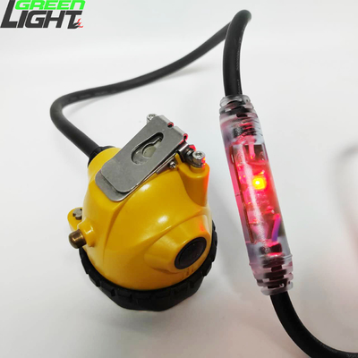 25000Lux 10,4Ah που αναβοσβήνει Mining Cap Lamp 348lum Ρυθμιζόμενο Κλιπ κεφαλής με πίσω προειδοποιητικά φώτα