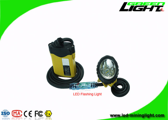 10.4Ah σχοινόδετο PC 25000Lux 348lum ABS μεταλλείας ΚΑΠ ελαφρύ με το οδηγημένο λάμποντας ελαφρύ SOS