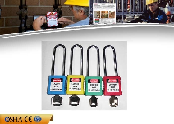 126g έγκριση CE ATEX λουκέτων ανταπεργίας ασφάλειας ABS δεσμός χάλυβα 76 χιλ.