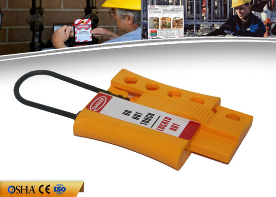 Zc-K45 νέο Non-conductive νάυλον Locknshackle 3mm ανταπεργία HASP, κίτρινο HASP