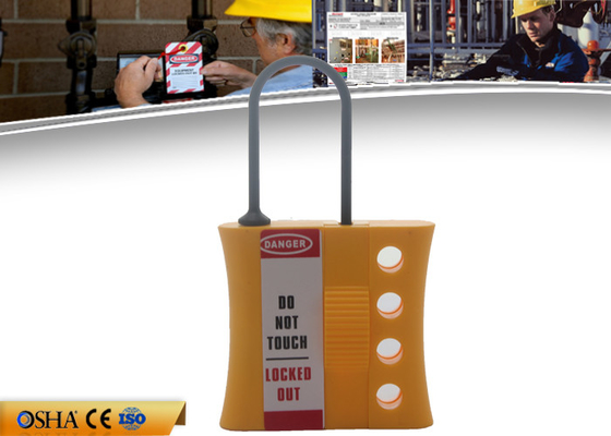 Zc-K45 νέο Non-conductive νάυλον Locknshackle 3mm ανταπεργία HASP, κίτρινο HASP