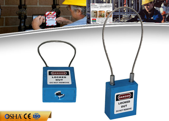 Zc-G31 χάλυβας 3.2mm λουκέτο ανταπεργίας ασφάλειας καλωδίων 150mm με Non-conductive