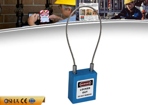 Zc-G31 χάλυβας 3.2mm λουκέτο ανταπεργίας ασφάλειας καλωδίων 150mm με Non-conductive