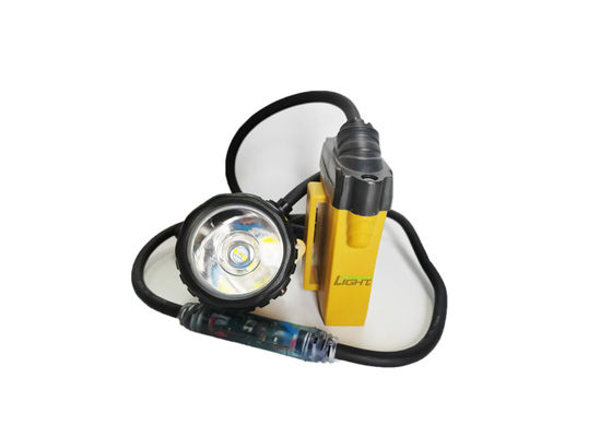 Επαναφορτιζόμενη μπαταρία ιόντων λιθίου 10.4Ah, φως κεφαλής για ανθρακωρύχους, αδιάβροχο IP68, 3W, φως καπέλου εξόρυξης με φως SOS
