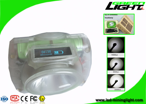 Ασύρματα φω'τα ελαφριά glc-6 IP68 13000 καπέλων μεταλλείας σκληρά έξοχος φωτεινός Λουξεμβούργο
