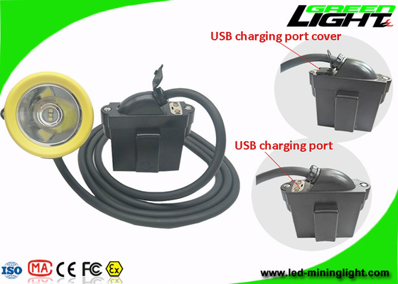 Σκληρός προβολέας USB ανθρακωρύχων καπέλων επανακαταλογηστέος που χρεώνει 1.67W με την ισχυρή φωτεινότητα