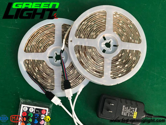 εύκαμπτα φω'τα λουρίδων των RGB SMD5050 οδηγήσεων 12W IP65