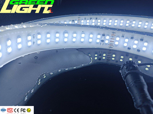 Ροή 	2362lum SMD5050 τα εύκαμπτα οδηγημένα λουρίδων φω'τα λουρίδων φω'των 230VAC αντιεκρηκτικά στεγανοποιούν τα φω'τα λουρίδων IP68