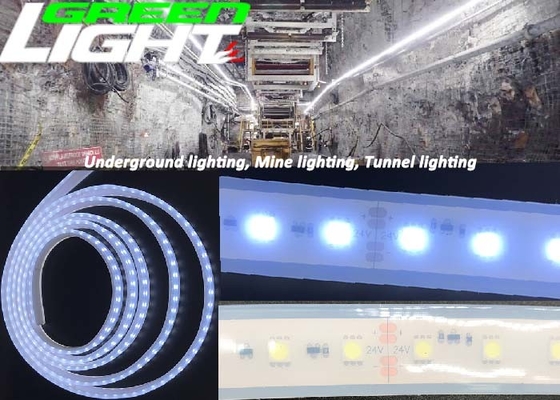εύκαμπτα φω'τα αντι εκρηκτικό RGB SMD2835 λουρίδων των οδηγήσεων 1630lum 220V 17W/M