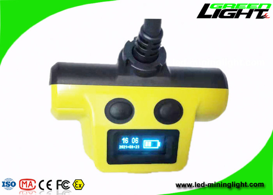 18 ώρες Long Time Corded Mining Hard Hat Lights 25000lux IP68 Waterproof 530lum 13,6Ah Rechargeable Best Mining Headlamp