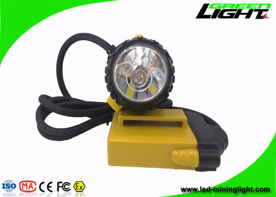 25000Lux 10,4Ah Επαναφορτιζόμενη λάμπα εξόρυξης LED 800mA Αδιάβροχη IP68 ABS Προβολέας Miner PC Corded