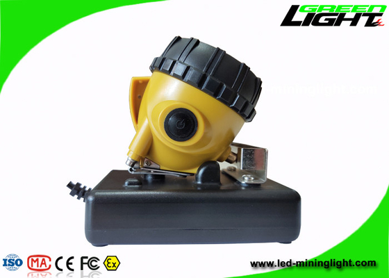 IP 68 Αδιάβροχη ενσύρματη λάμπα Mining Cap 221lum 15000Lux 6,8Ah Panasonic Battery Miner Headlight with Rear Warning Light
