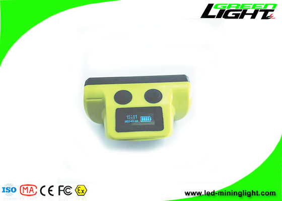 OLED Screen 18000 Lux LED Mining Cap Lights Αντιεκρηκτικό 6,8Ah Cordless Rechargeable Miners Headlight