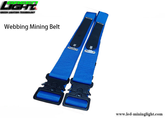 Η μπλε Webbing ζώνη μέσης μεταλλείας με το μόνο κλείδωμα ψαλιδίζει την αντανακλαστική λουρίδα
