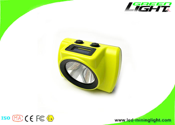 18000lux Οθόνη OLED LED Mining Light Lights Underground 6,8Ah Panasonic Miner Headfamp Rechargeable for Tracking Headfamp