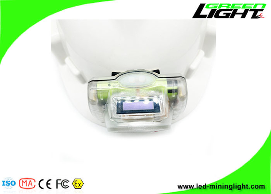 13000 Lux IP68 Cordless Mining Lights Προβολείς Miners με προστασία από έκρηξη OLED για οθόνη λογότυπου χρόνου μπαταρίας για σκληρά καπέλα