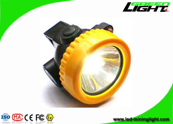 0,74W 96lum 5000lux Cordless Cap Light Rechargeable Mining Headlight ABS SANS 1438 Standard