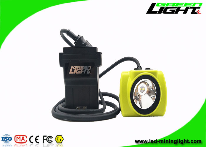 18 ώρες Long Time Corded Mining Hard Hat Lights 25000lux IP68 Waterproof 530lum 13,6Ah Rechargeable Best Mining Headlamp
