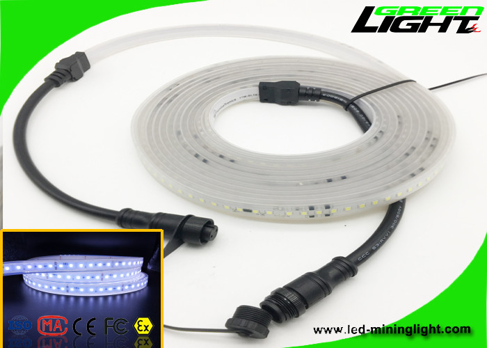 Rgb SMD 5050 αδιάβροχα εύκαμπτα οδηγημένα φω'τα λουρίδων δροσίζει το άσπρο υλικό Sillicone χρώματος
