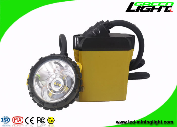 25000Lux 10,4Ah Επαναφορτιζόμενη λάμπα εξόρυξης LED 800mA Αδιάβροχη IP68 ABS Προβολέας Miner PC Corded