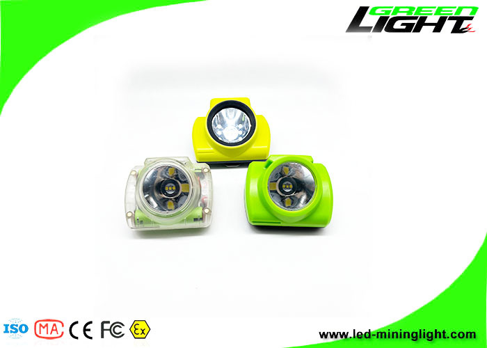 IP68 Αδιάβροχο Cordless Led Miners Cap Lamp Φορητή οθόνη OLED 18000 Lux Miners Headlight for Tracking System Install